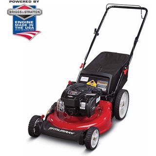 Murray 21" Gas Push Lawn Mower with Side Discharge, Mulching, Rear Bag and Rear High Wheel
