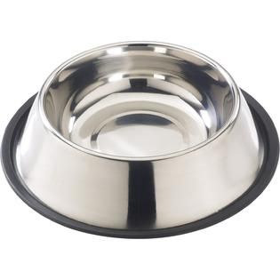 Stainless Steel No Tip Mirror Dish 32oz   Pet Supplies   Dog Supplies