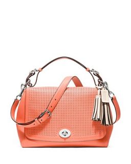 COACH Legacy Perforated Leather Romy Top Handle
