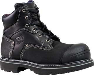 Mens Timberland PRO Steel Trax 6 Steel Toe Boot   Black Full Grain Leather