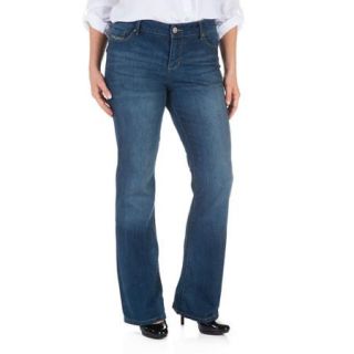 Faded Glory Women's Rockin' Curvy Bootcut Jeans with Flap Back Pocket available in Regular and Petite