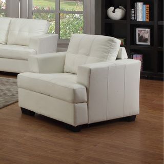 Nova White Bonded Leather Chair