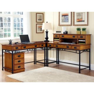 Home Styles Modern Craftsman Corner L Desk/ Mobile File   14769089