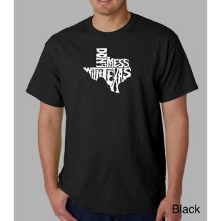 Los Angeles Pop Art Mens Dont Mess With Texas T shirt  