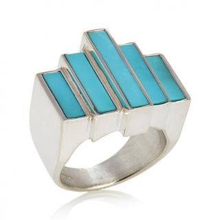 Jay King Contemporary Campitos Turquoise Sterling Silver Ring   7553456
