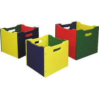 Ore Nesting Set of 3 Toy Boxes   Yellow/Red/Green   Home   Storage