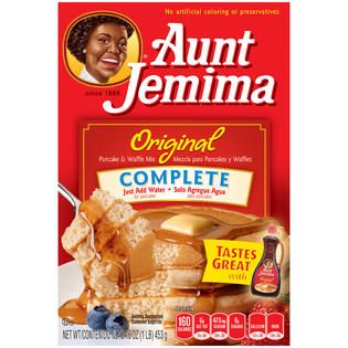Aunt Jemima Complete Pancake & Waffle Mix 16 OZ BOX   Food & Grocery