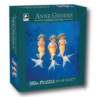 KARMIN Anne Geddes Baby Mermaids 550 Piece Puzzle   Toys & Games