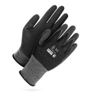 Holmes Workwear Size 7 Small Black Nylon Shell Foam Latex Dipped Glove 16 1 9015 7
