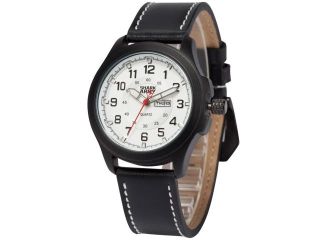 Shark Army Mens SAW121 Military design Date Display Leather Band Quartz Watch