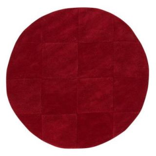 Home Decorators Collection Rafael Red 5 ft. 9 in. Round Area Rug 3708080110