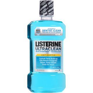 Listerine Ultraclean Arctic Mint Antiseptic Mouthwash, 1 l