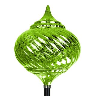 Exhart Solar Medium Onion Finial Garden Stake