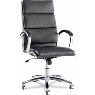 Alera Neratoli Series High Back Swivel/Tilt Chair, Chrome Frame