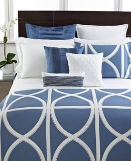 Hotel Collection Modern Transom Blue Bedding Collection