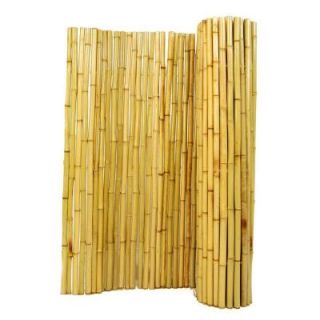 Backyard X Scapes 1 in. D x 4 ft. H x 6 ft. L Natural Rolled Bamboo Fence HDD BF09