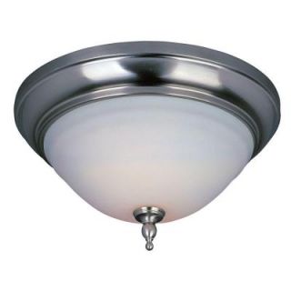World Imports Montpellier Collection 2 Light Satin Nickel Ceiling Flushmount WI838502