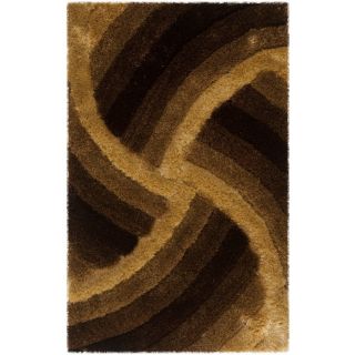 Safavieh Shag Mink Rectangular Indoor Tufted Throw Rug (Common 3 x 4; Actual 30 in W x 48 in L x 0.33 ft Dia)