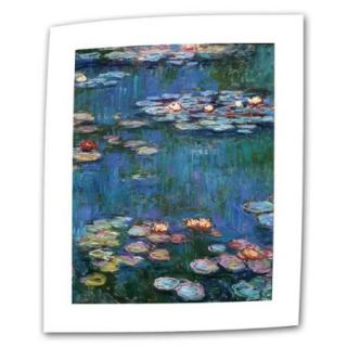 Claude Monet 'Water Lilies' Flat Canvas Art 36 x 48