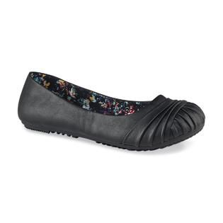 Bongo Womens Calan Black Ballet Flat Wide Available   Clothing, Shoes
