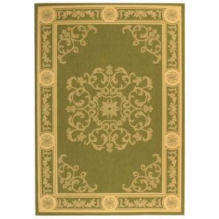 Safavieh Courtyard Olive/Natural Outdoor Rug