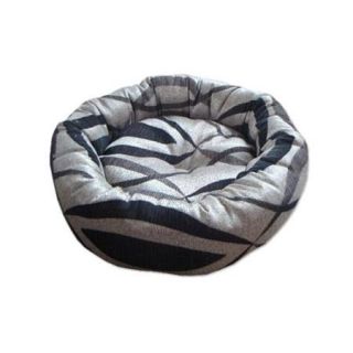 Classic Print Woven Donut Bed   Large