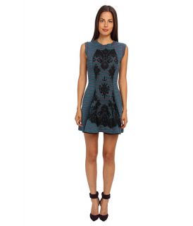 M Missoni Spacedye Doubleknit w/ Lace Overlay Dress