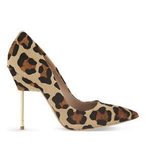 KURT GEIGER LONDON   Britton leopard court shoes