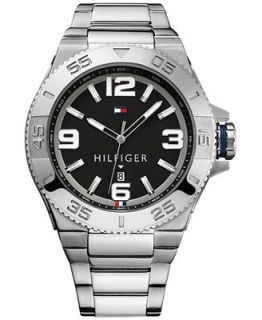 Tommy Hilfiger Mens Stainless Steel Bracelet Watch 48mm 1791038