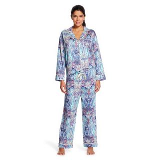 Bedhead Premium Womens Sleep Sateen Pajama Set   Midnight Marrakesh