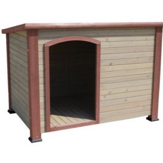 Precision Extreme Outback Log Cabin Dog House   Terra Cotta