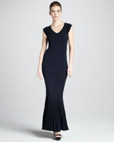 Donna Karan Strapless Pleated Infinity Skirt/Dress