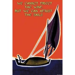 We Cannot Direct The Wind Print (Canvas Giclee 12x18)