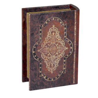 French Styled Antiqued Wood Book Box Set