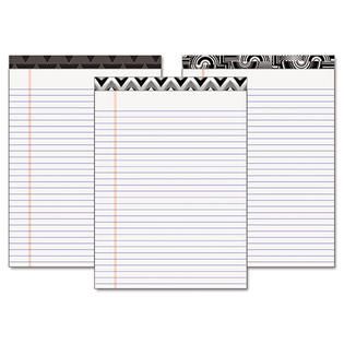 TOPS Fashion Legal Pads with Assorted Headtapes 8 1/2 x 11 50 Sheets 6