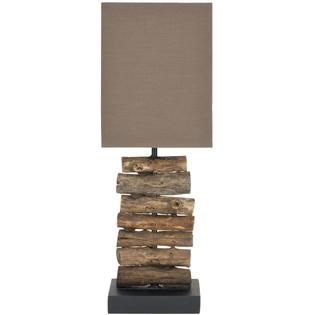 Safavieh  Mini Natural Horizontal Branch Table Lamps with Brown Cotton