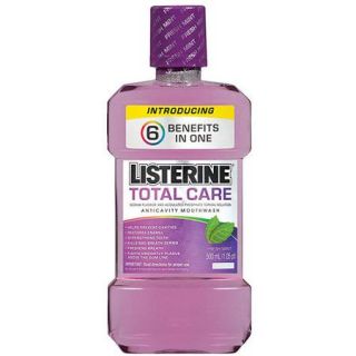 Listerine Total Care Anticavity Mouthwash, Fresh Mint, 500 ml