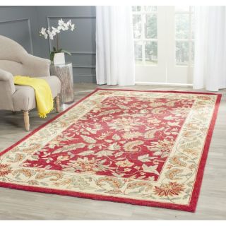 Safavieh Handmade Paradise Red Wool Rug (79 x 99)   11289796