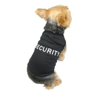 Insten Black Security Dog T shirt