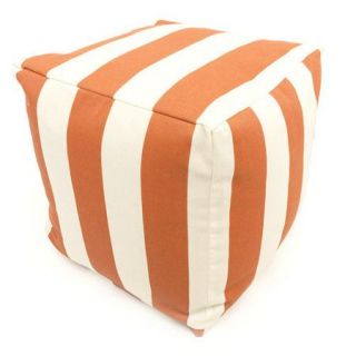 Majestic Home Goods Vertical Stripe Bean Bag Cube, Indoor/Outdoor