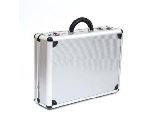 Hard Aluminum Attache Case Business Professional 2 Combination Locks Briefcase
