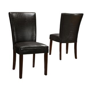 Oxford Creek  Faux Alligator Dining Chairs (Set of 2)
