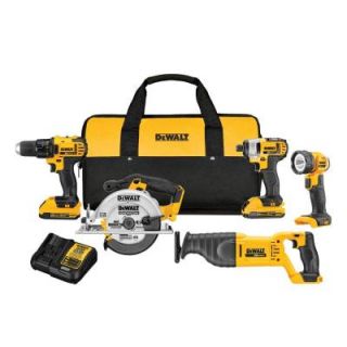 DEWALT 20 Volt MAX Lithium Ion Cordless Combo Kit (4 Tool) with 6 1/2 in. Circular Saw (Tool Only) DCK420D2DCS391B