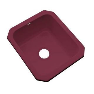 Thermocast Crisfield Undermount Acrylic 17 in. Single Bowl Entertainment Sink in Loganberry 26067 UM