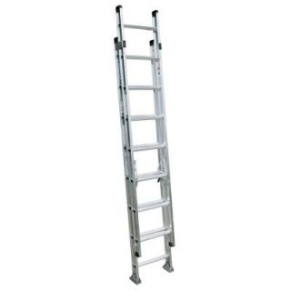 Werner 16 ft. Aluminum D Rung Extension Ladder with 300 lb. Load Capacity Type IA Duty Rating D1516 2