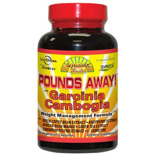 Dynamic Health Pounds Away Garcinia Cambogia   90 Vegetarian Capsules