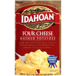 Idahoan Four Cheese Mashed Potatoes 4 OZ POUCH   Food & Grocery
