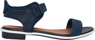 Womens Lacoste Lonelle Low Sandal   Navy Leather/Suede