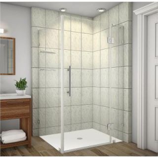 Aston Avalux GS 40 in. x 34 in. x 72 in. Completely Frameless Shower Enclosure with Glass Shelves in Chrome SEN992 CH 4034 10
