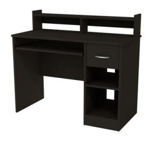 South Shore Furniture Axess Small Desk in Pure Black 7270076